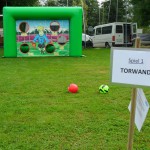 Fussballtorwand Spiel mieten