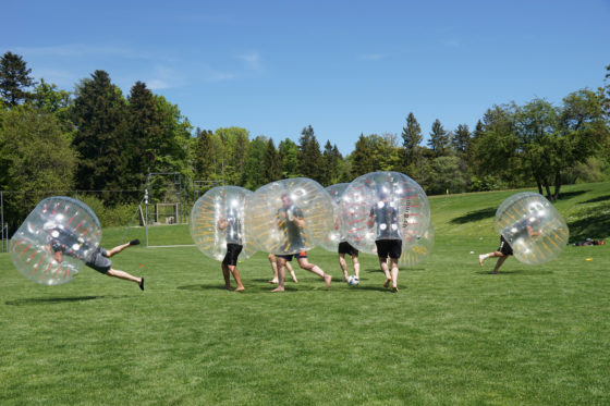 Bubble Soccer Fussball mieten Schweiz