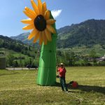 Aufblasbare Sonnenblume